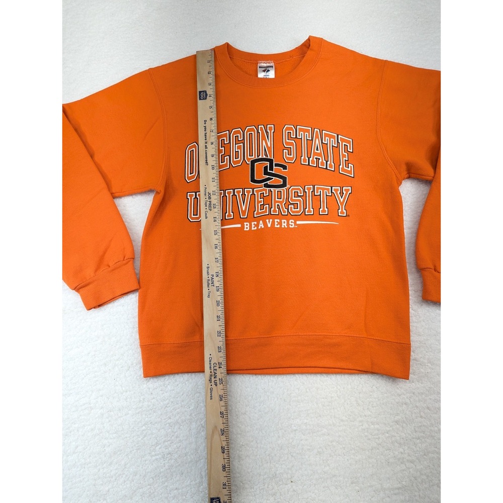 Jerzees Nublend Crew Neck Sweatshirt Oregon‎ State Orange Adult S - Picture 4 of 6